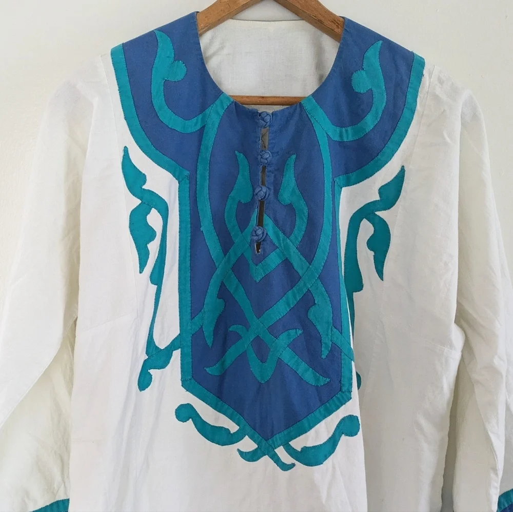 OOAK Vintage Handmade Embroidered Tunic - Picture 5 of 13